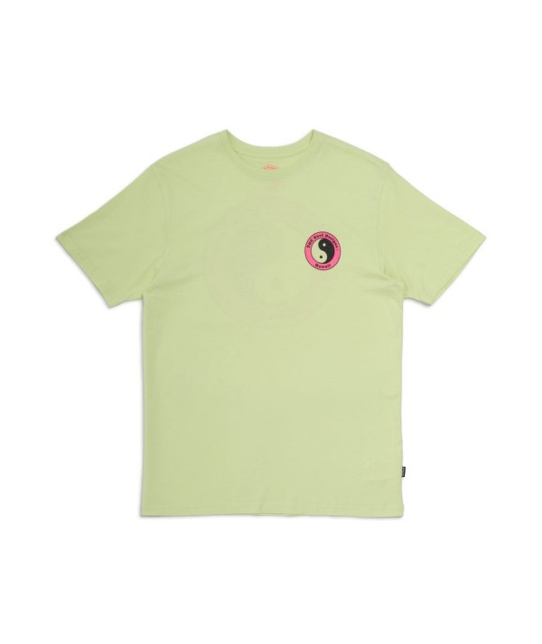 T & C SURF DESIGNS LOGO TEE WASHED LIME